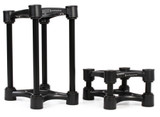 Isoacoustics Iso-130 Isolation Studio Monitor Stands With Isolation-Enhancing Design Tilt Adjustment And Height Adjustment - Black (Pair)