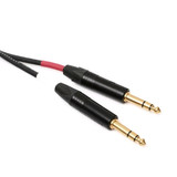 Mogami GOLD KEY SB-10R 10 Foot Balanced Stereo Keyboard Instrument Cable, 1/4" TRS Male Plugs, Gold Contacts, Dual Right Angle to Dual Straight Connectors