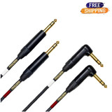 Mogami GOLD KEY SB-10R 10 Foot Balanced Stereo Keyboard Instrument Cable, 1/4" TRS Male Plugs, Gold Contacts, Dual Right Angle to Dual Straight Connectors Mogami GOLD KEY SB-10R 10 Foot Balanced Stereo Keyboard Instrument Cable, 1/4" TRS Male Plugs, Gold Contacts, Dual Right Angle to Dual Straight Connectors