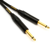 Mogami Gold Instrument-25 Guitar Instrument Cable 1/4" Ts Male Plugs Gold Contacts Straight Connectors - 25 Feet With Lifetime Warranty