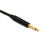 Mogami Gold Instrument-25 Guitar Instrument Cable 1/4" Ts Male Plugs Gold Contacts Straight Connectors - 25 Feet With Lifetime Warranty