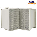 Kicker Kb6 Full Range 2-Way High-Efficiency Indoor Outdoor Speakers (Pair) - Gray