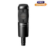 Audio Technica Pro At2035 Cardioid Condenser Microphone Includes Custom Shock Mount - Black Audio Technica Pro At2035 Cardioid Condenser Microphone Includes Custom Shock Mount - Black