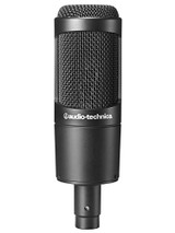 Audio-Technica AT2035 Large Diaphragm Studio Condenser Microphone Bundle with Shock Mount, Pop Filter, and XLR Cable