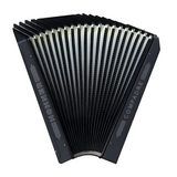 Hohner COEB Compadre 3-Row Diatonic Buttoned Accordion in the Key of E in Black