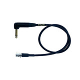 Mogami Gold Bpsh Ts-24R Belt Pack Instrument Cable For Wireless Instrument Systems 1/4" Ts Male Plug To Mini Xlr-Female 4-Pin Right Angle To Straight Connectors - 24 Inch With Lifetime Warranty