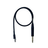 Mogami Gold BPSH TS-30 Belt Pack Instrument Cable for Wireless Instrument Systems 1/4" TS Male Plug to Mini XLR-Female 4-Pin Straight Connectors - 30 Inch with Lifetime Warranty