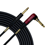 Mogami Gold Inst Silent R-25 Guitar Instrument Cable 1/4" Ts Male Plugs Gold Contacts Right Angle Silent Plug To Straight Connectors - 25 Feet With Lifetime Warranty