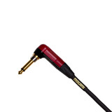 Mogami Gold Inst Silent R-25 Guitar Instrument Cable 1/4" Ts Male Plugs Gold Contacts Right Angle Silent Plug To Straight Connectors - 25 Feet With Lifetime Warranty