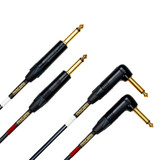 Mogami Gold Key Sb-06R Balanced Stereo Keyboard Instrument Cable 1/4" Trs Male Plugs Gold Contacts Dual Right Angle To Dual Straight Connectors - 6 Feet With Lifetime Warranty