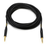 Mogami Gold Trs-Trs-30 Balanced 1/4" Trs Male To 1/4" Trs Male Patch Cable With Black Epoxy Finish And Gold Plated Plugs - 30 Feet With Lifetime Warranty