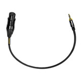 Mogami Gold-Xlrf-Mini-018 Balanced Audio Adapter Cable Xlr-Female To 1/8" Trs Male Plug Dual Straight With Gold Contacts - 18 Inch (1.5 Feet)