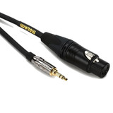 Mogami Gold-Xlrf-Mini-018 Balanced Audio Adapter Cable Xlr-Female To 1/8" Trs Male Plug Dual Straight With Gold Contacts - 18 Inch (1.5 Feet)