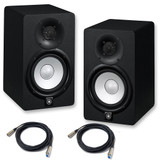 Yamaha HS Series HS5 2-Way 70W Bass-Reflex Bi-amplified Nearfield Powered Studio Monitor in Black (Pair) with 2 XLR Microphone Cable Yamaha HS Series HS5 2-Way 70W Bass-Reflex Bi-amplified Nearfield Powered Studio Monitor in Black (Pair) with 2 XLR Microphone Cable