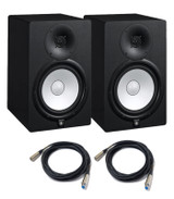 Yamaha HS8 - 8 Inch 2-way Bass-Reflex Bi-amplified Nearfield Studio Monitor in Black (Pair) with Microphone C