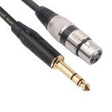 Senor Cable Xlr Female To 1/4 Inch (6.35Mm) Trs Jack Lead Balanced Signal Interconnect Cable Xlr To Quarter Inch Patch Cable - 3.3 Feet