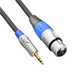 Senor Cable Xlr To 3.5Mm (1/8 Inch) Microphone Cable Xlr Female To Mini Jack Aux Mic Cord -3 Feet