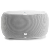 Jbl Link 500 Multiroom Wireless Bluetooth Far Field Voice Activated Home Speaker In White Powered By Google