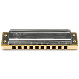 Hohner Marine Band Crossover Harmonica Key of A with Triple Coated Laminated Bamboo Comb