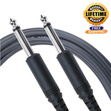 Mogami Pure Patch Pp-03 Professional Audio Cable Unbalanced 1/4" Ts Male Plugs Nickel Contacts Straight Connectors - 3 Feet With Lifetime Warranty