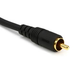 Mogami Pure Patch Rr-03 Professional Audio Video Cable Mono Rca Male Plugs Gold Contacts Straight Connectors -03 Feet With Lifetime Warranty