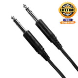 Mogami Pure Patch Ss-10 Professional Audio Cable Balanced 1/4" Trs Male Plugs Nickel Contacts Straight Connectors - 10 Feet With Lifetime Warranty