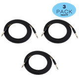 Senor Cables Instrument Cable (Woven) Pack Of 3 - 18.6 Feet