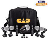 CAD Audio Drum AMS-STAGE7 Seven Piece Drum Microphone Pack with Carry Case and Integrated Clips