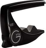 G7Th Performance 3 Art Capo 6 String Satin Black Bundled With Dunlop Variety Pick Pack