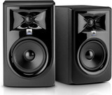 JBL Professional 306P MKII Next-Generation 6-Inch Two Way Powered Studio Monitor (Pair) with 2 x Senor Microphone & 2x Balance Cable 1x TRS Cable and Zorro Cloth