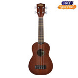 Kala Ka-15S 4 Strings Mahogany Soprano Ukulele With Walnut Fingerboard And Bridge