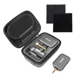 NUX B-7PSM 5.8 GHz Wireless in-Ear Monitoring System Bundle with 2pcs Microfiber Polishing Cloths Charging Case Included Stereo Audio Transmitting