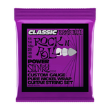 Ernie Ball Power Slinky Classic Rock n Roll Pure Nickel Wrap Electric Guitar Strings 11-48 Gauge - 3 Pack Purple