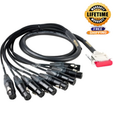 Mogami Gold DB25-XLRM 8-Channel Analog Interface Cable 2 Feet with Lifetime Warranty