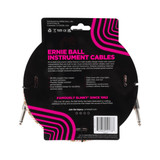 Ernie Ball Braided Instrument Cable Straight to Straight 10 Feet Length in Emerald Argyle P06426 - Pack of 2