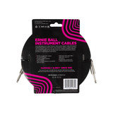 Ernie Ball Braided Instrument Cable Straight to Straight 18 Feet Length in Silver Fox P06433 - Pack of 2