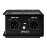 Radial Engineering Highline Stereo Passive Line Isolator with 1:1 Transformers Sum Switch and Ground Lift