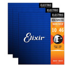 Elixir 12052 Electric Guitar String Nanoweb Light 10-46 Bright Smooth Blue - Set of 3 Elixir 12052 Electric Guitar String Nanoweb Light 10-46 Bright Smooth Blue - Set of 3