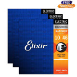 Elixir 12052 Electric Guitar String Nanoweb Light 10-46 Bright Smooth Blue - Set of 3 Elixir 12052 Electric Guitar String Nanoweb Light 10-46 Bright Smooth Blue - Set of 3