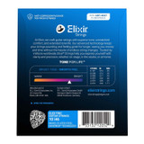Elixir 12052 Electric Guitar String Nanoweb Light 10-46 Bright Smooth Blue - Set of 3 Elixir 12052 Electric Guitar String Nanoweb Light 10-46 Bright Smooth Blue - Set of 3