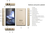 FiiO M21 Android 13 Portable Music Player MP3 Snapdragon 680 4* CS43198 DAC Chips Hi-Res Audio DSD Bluetooth LDAC (Titanium Gold)