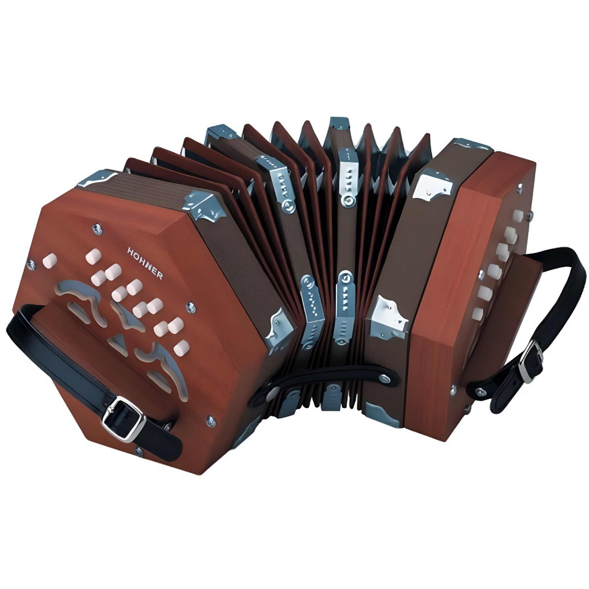 Hohner D40 Concertina 20 Buttons and 40 Reed with with Gig