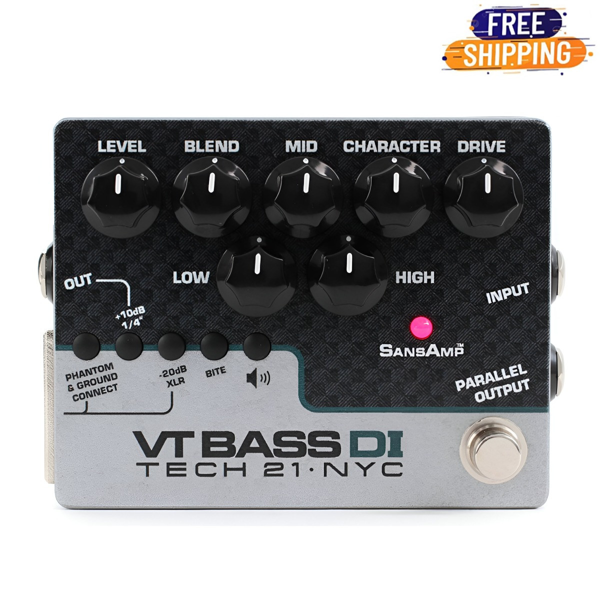 Tech 21 Cs-Vtb-Di Sansamp Character Series Vt Bass Di Guitar
