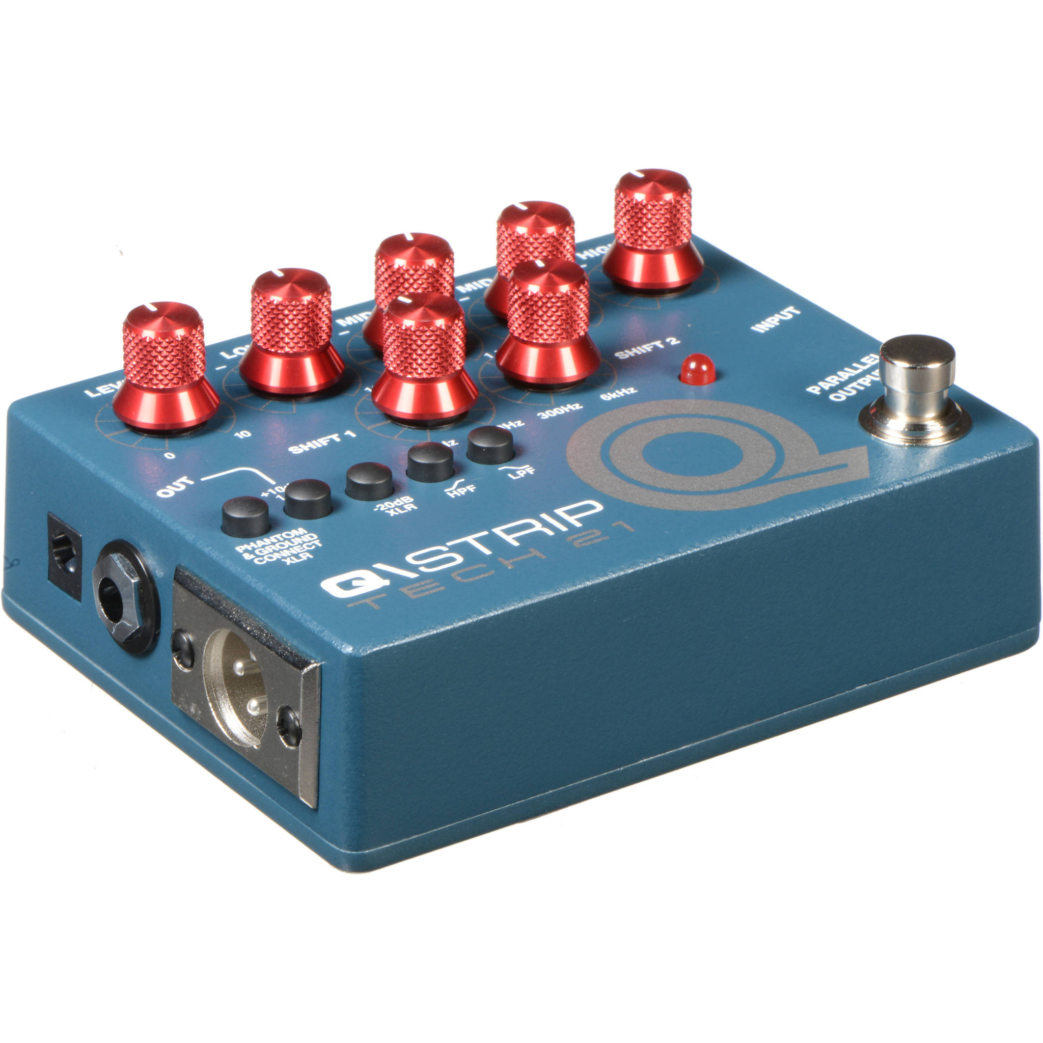Tech 21 Q-Strip Eq And Preamp Pedal Direct Box With 4-Band Eq And 9V  Phantom Power