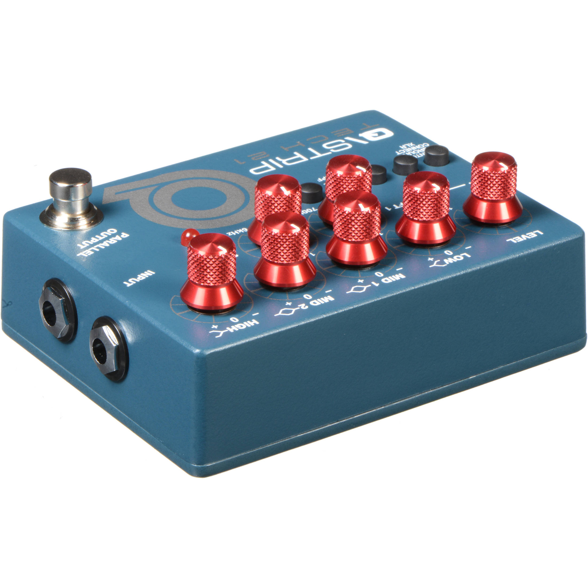 Tech  Q Strip Eq And Preamp Pedal Direct Box With 4 Band Eq And