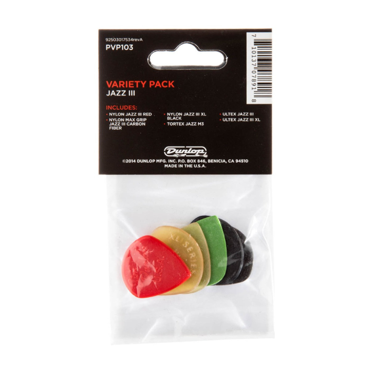 Jim Dunlop Guitar Picks Variety - 6 Pack - Zorro Sounds Jim Dunlop Guitar Picks Variety - 6 Pack - Zorro Sounds