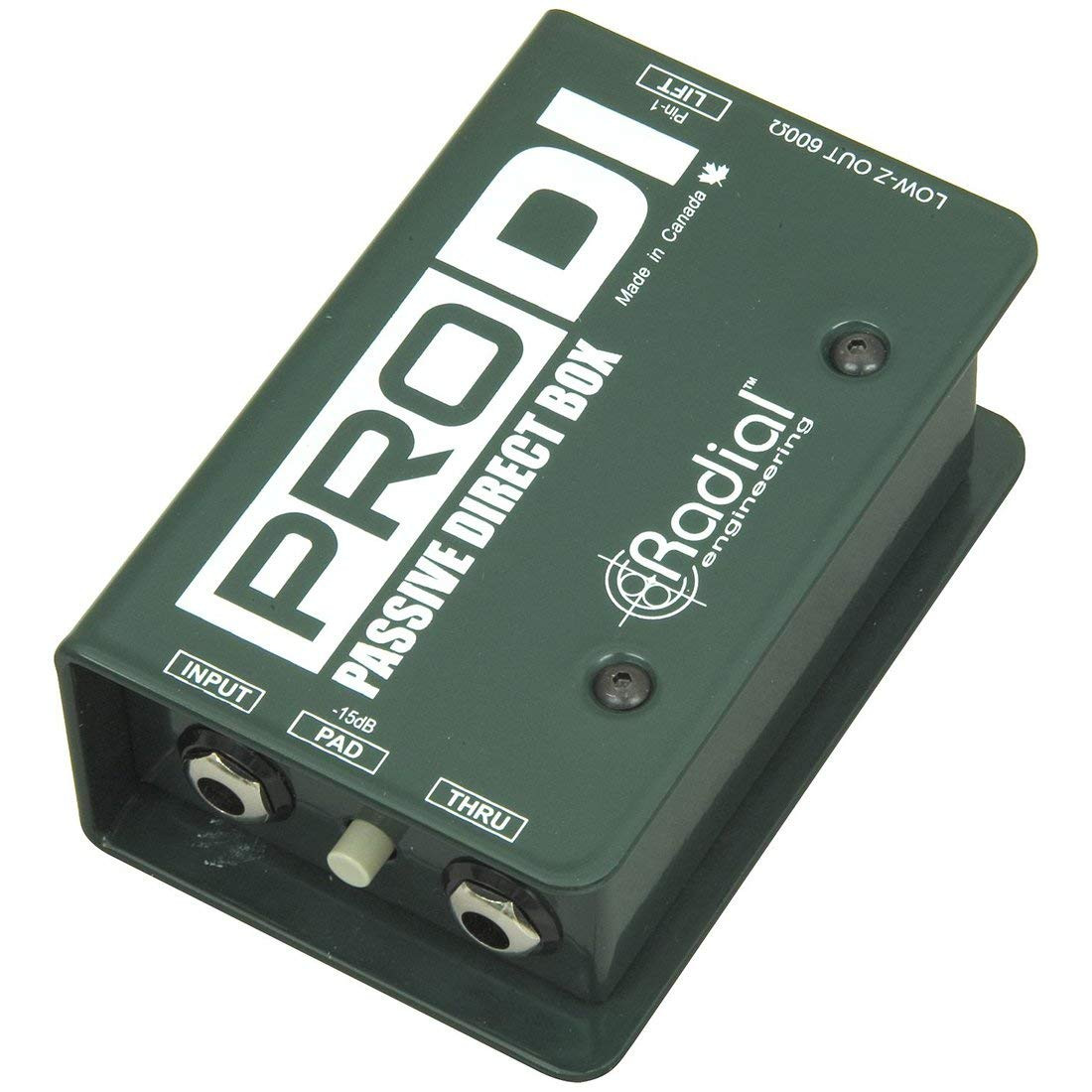 Radial Prodi 1 Channel Passive Instrument Mono Direct Box With