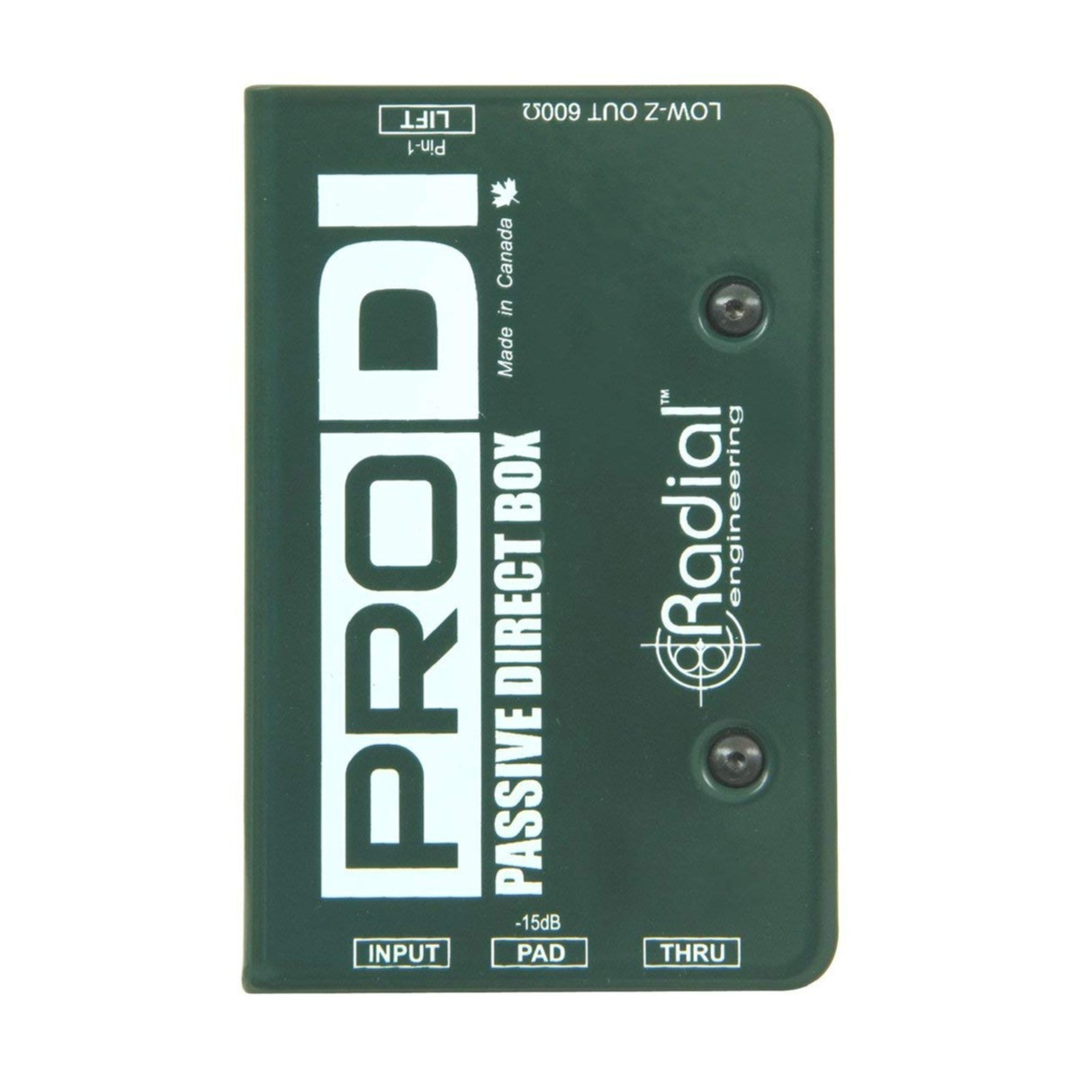 Radial Prodi 1 Channel Passive Instrument Mono Direct Box With