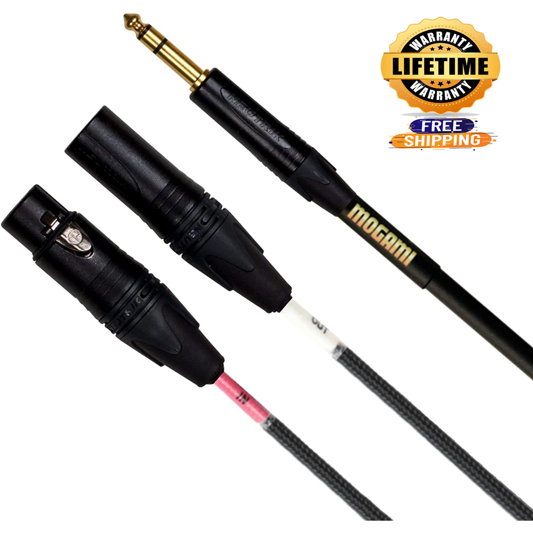 Mogami Gold Insert Xlr06 Insert Cable 1/4" Straight Trs Male Plug To