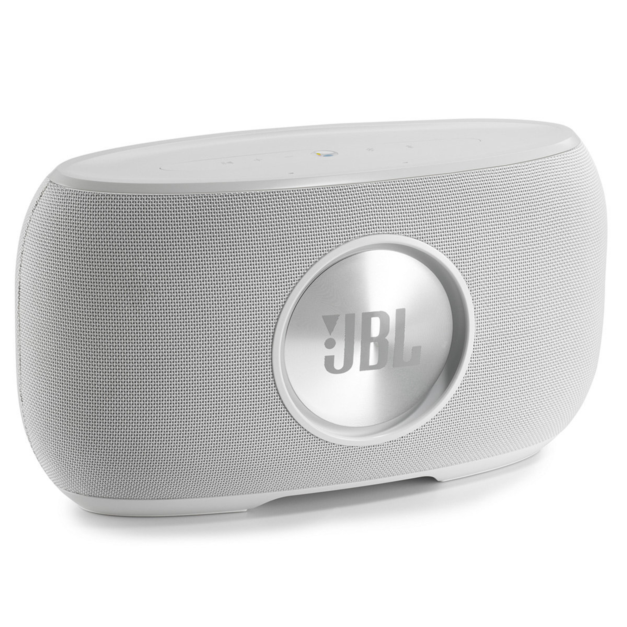 Jbl Link 500 Multiroom Wireless Bluetooth Far Field Voice Activated Home  Speaker In White Powered By Google